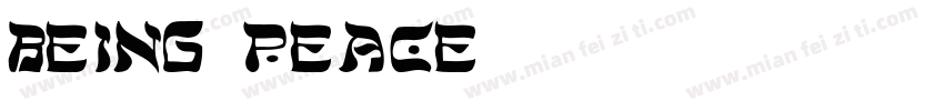 being peace字体转换